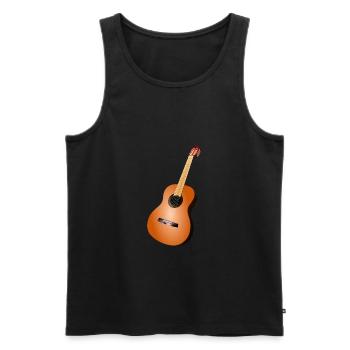 guitare - Débardeur bio Premium Homme - noir - Devant - Michal (187cm)