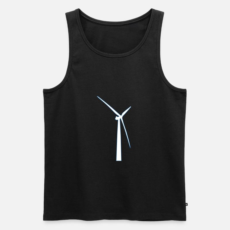 éolienne muehle éolienne moulin à vent windrad9 - Débardeur bio Premium Homme - noir