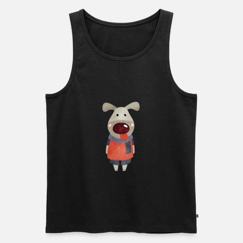Elvis - Männer Premium Bio Tank Top - Schwarz