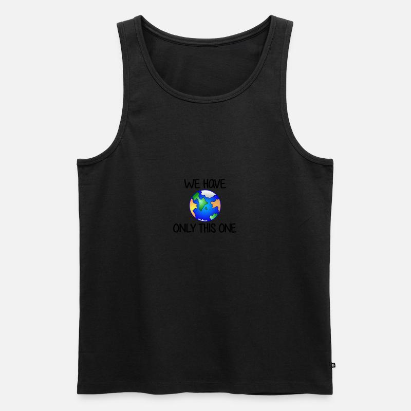 nur eine erde / Umwelt / Erde - Männer Premium Bio Tank Top - undefined