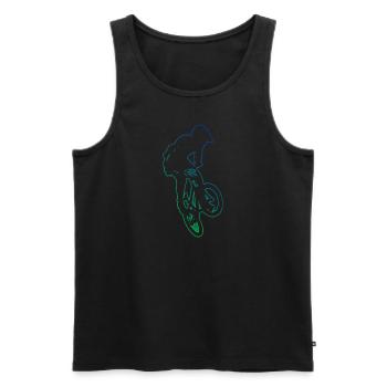 bmx fahrrad Radfahren Bike bmx jungen bmx - Männer Premium Bio Tank Top - Schwarz - Vorne - AI Model Male 178 light (178cm)