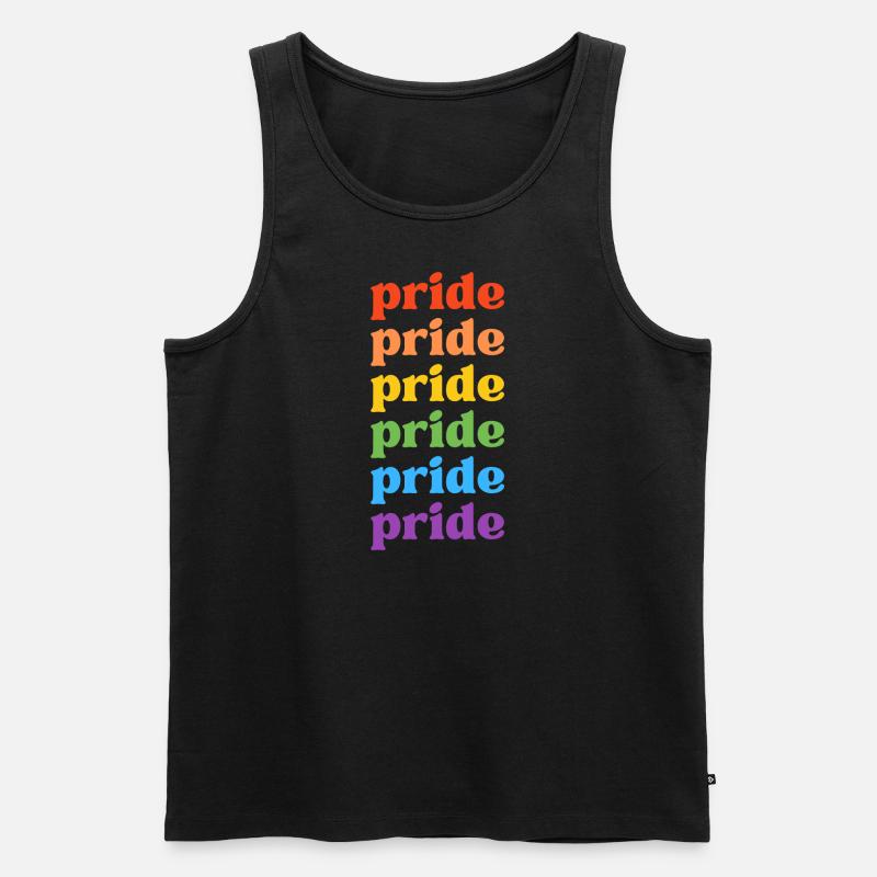 PRIDE - Männer Premium Bio Tank Top - Schwarz
