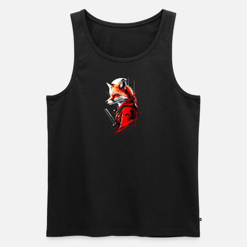 Fuchs im Mondlicht - Männer Premium Bio Tank Top - undefined