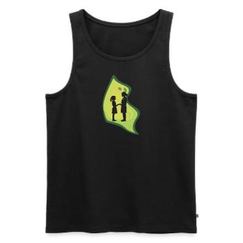 Pediatrician Medicine Vaccination - Men's Premium Organic Tank Top - black - Front - AI Model Male 178 light (178cm)