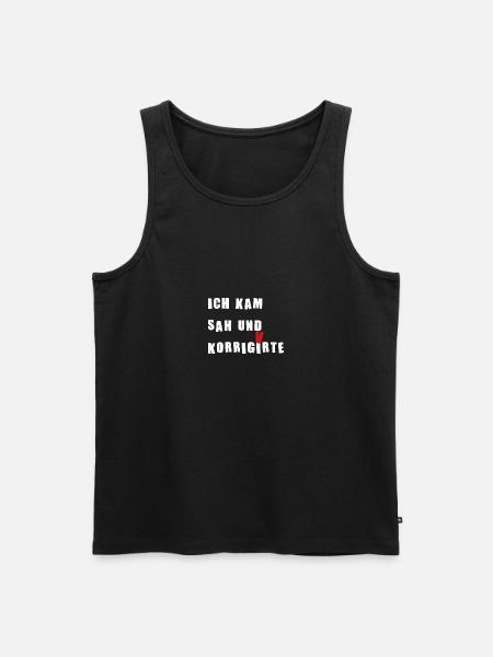 Lateinlehrer Student Schüler Geschenk - Männer Premium Bio Tank Top - Schwarz