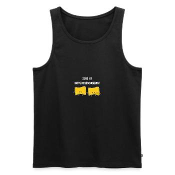 Maultaschen Schwabe Mauldascha Geschenk - Männer Premium Bio Tank Top - Schwarz - Vorne - Michal (187cm)
