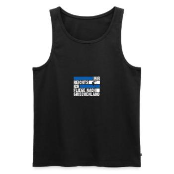 Griechen Grieche Griechenland - Männer Premium Bio Tank Top - Schwarz - Vorne - Michal (187cm)