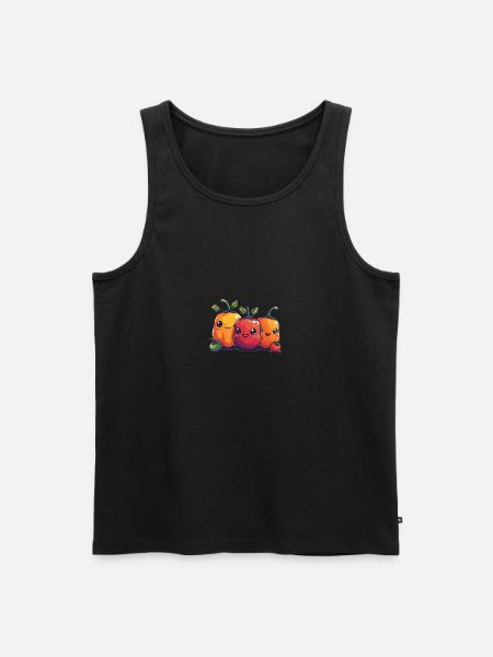 Paprika family comic style - Men's Premium Organic Tank Top - black