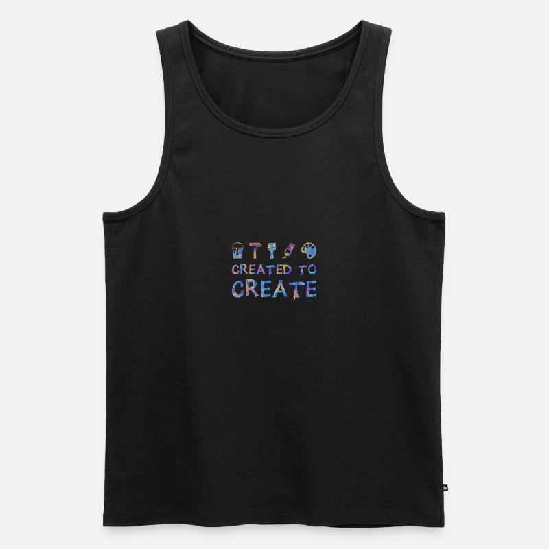 Maler Handwerker Beruf Spruch Geschenk - Männer Premium Bio Tank Top - Schwarz