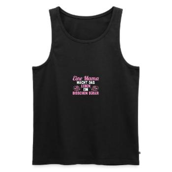 Mutter Muttertag Mama - Männer Premium Bio Tank Top - Schwarz - Vorne - Michal (187cm)