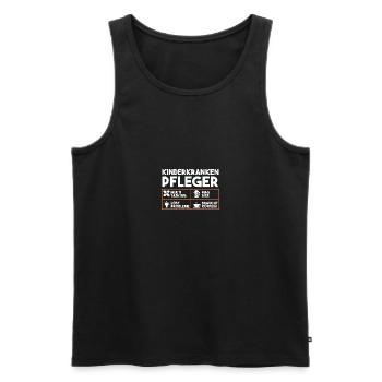 Pfleger Pflegekraft Kinderkrankenpfleger - Männer Premium Bio Tank Top - Schwarz - Vorne - Michal (187cm)