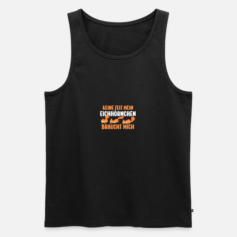 Eichhörnchen - Männer Premium Bio Tank Top - Schwarz