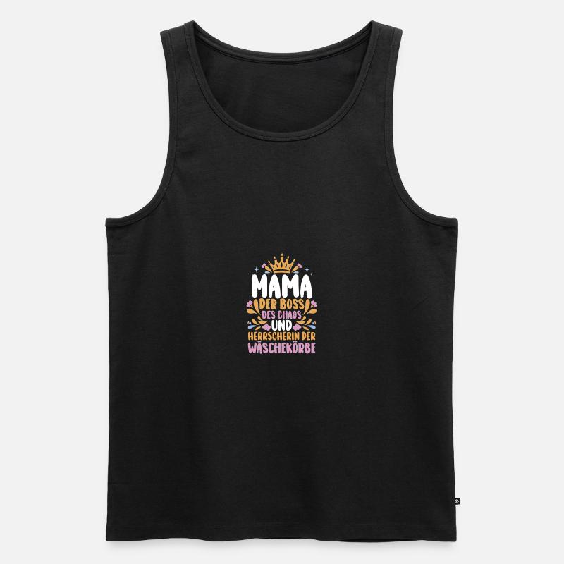 Mutter Mama - Männer Premium Bio Tank Top - Schwarz