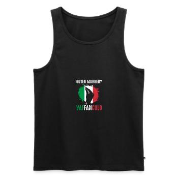 Italie Vaffanculo italien - Débardeur bio Premium Homme - noir - Devant - Michal (187cm)