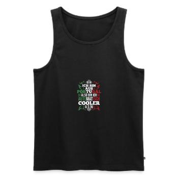Portugiesen Portugal - Männer Premium Bio Tank Top - Schwarz - Vorne - Michal (187cm)