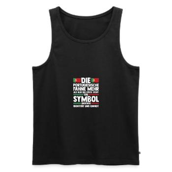 Portugiesen Portugal - Männer Premium Bio Tank Top - Schwarz - Vorne - Michal (187cm)