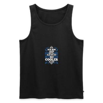 Scots Scottish Scotland - Men's Premium Organic Tank Top - black - Front - AI Model Male 178 light (178cm)
