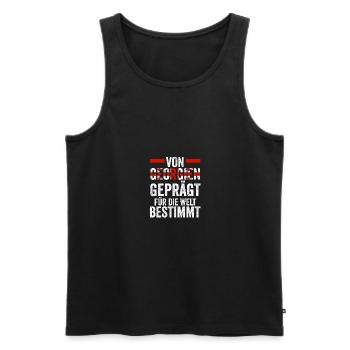 Georgier Georgien - Männer Premium Bio Tank Top - Schwarz - Vorne - Michal (187cm)