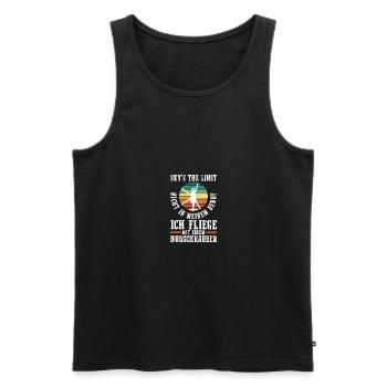 Pilot Helicopter Helicopter - Men's Premium Organic Tank Top - black - Front - Michal (187cm)