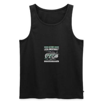 Pilot Helicopter Helicopter - Men's Premium Organic Tank Top - black - Front - Michal (187cm)