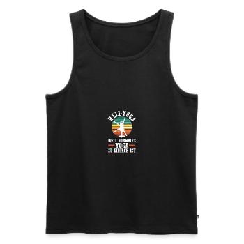 Pilot Helicopter Helicopter - Men's Premium Organic Tank Top - black - Front - Michal (187cm)