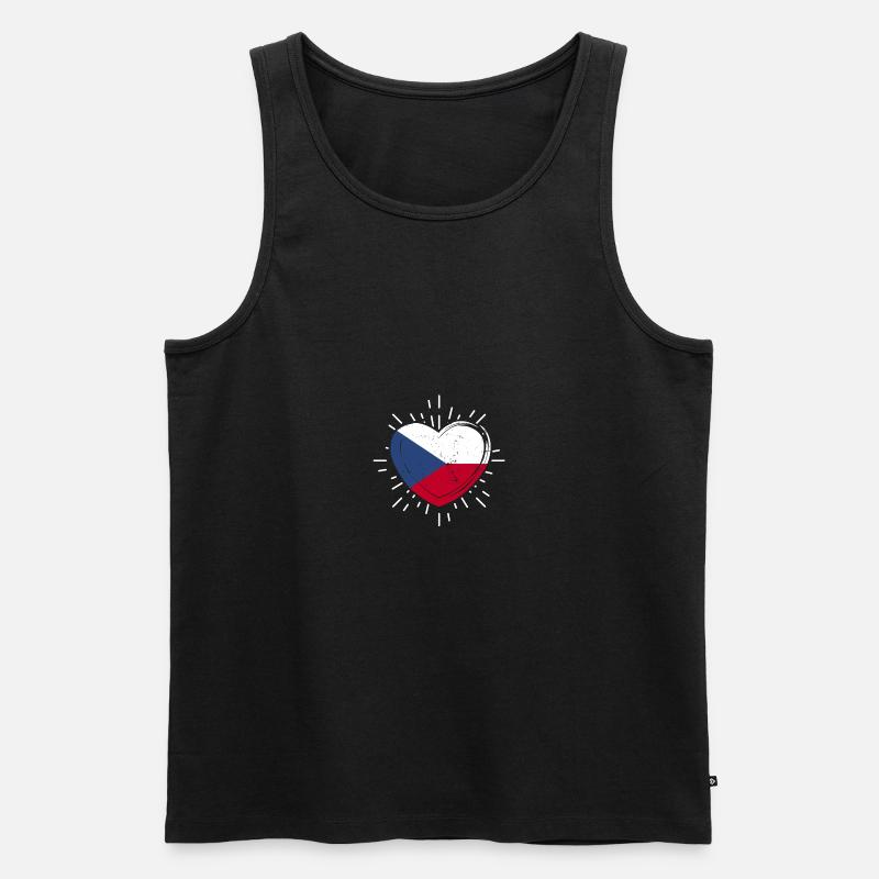 Tschechen Tschechisch Tschechien - Männer Premium Bio Tank Top - Schwarz