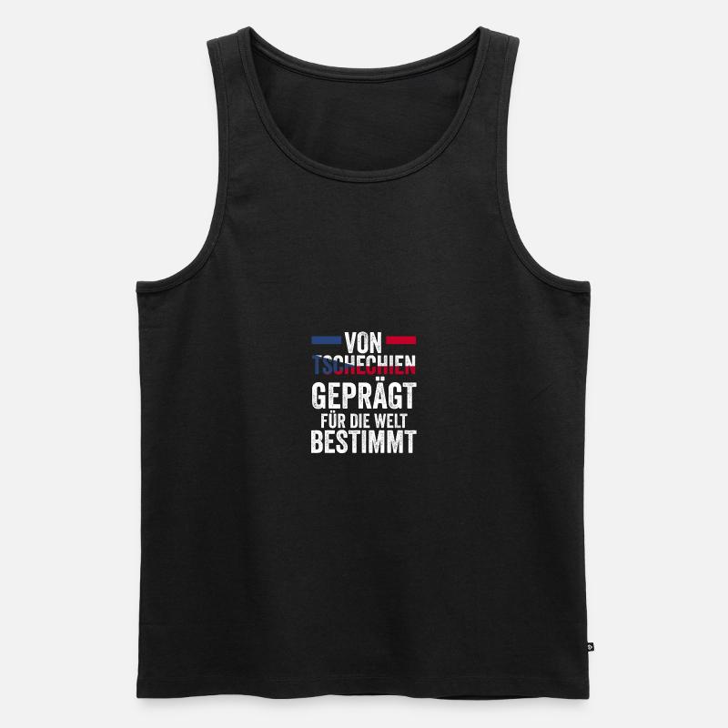 Tschechen Tschechisch Tschechien - Männer Premium Bio Tank Top - Schwarz
