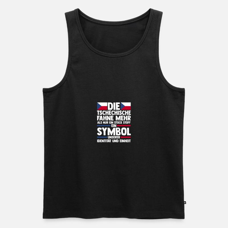 Tschechen Tschechisch Tschechien - Männer Premium Bio Tank Top - Schwarz