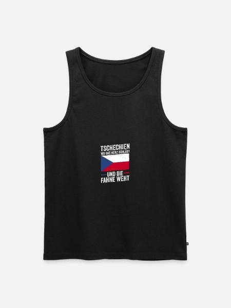 Tchèques République tchèque - Débardeur bio Premium Homme - noir
