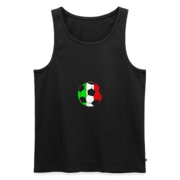 Italy Italian Vaffanculo - Men's Premium Organic Tank Top - black - Front - AI Model Male 178 light (178cm)