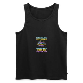 Kita Abgänger Schulanfang Schulkind Einschulung - Männer Premium Bio Tank Top - Schwarz - Vorne - AI Model Male 178 light (178cm)