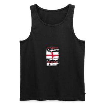 Großbritannien Engländer England - Männer Premium Bio Tank Top - Schwarz - Vorne - Michal (187cm)