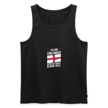 Großbritannien Engländer England - Männer Premium Bio Tank Top - Schwarz - Vorne - Michal (187cm)