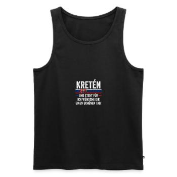 Slowaken Slowakei - Männer Premium Bio Tank Top - Schwarz - Vorne - AI Model Male 178 light (178cm)