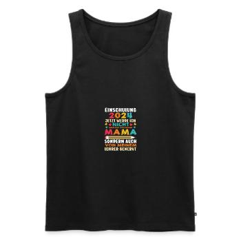 Erste Klasse Grundschule 2024 Geschenk - Männer Premium Bio Tank Top - Schwarz - Vorne - Michal (187cm)