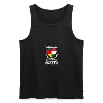 Magyars Allemagne Hongrie - Débardeur bio Premium Homme - noir - Devant - Michal (187cm)