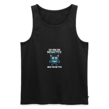 Halloween Costume Halloween - Men's Premium Organic Tank Top - black - Front - Michal (187cm)