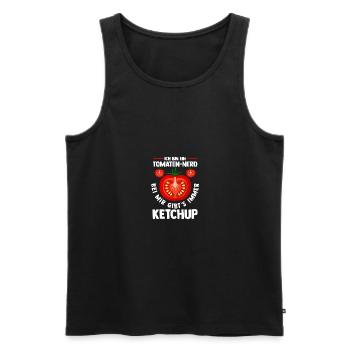 Gardener Tomato Farmer Garden - Men's Premium Organic Tank Top - black - Front - Michal (187cm)