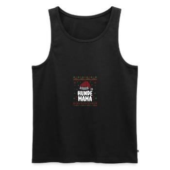 Christmas Santa Claus Dog Mom - Men's Premium Organic Tank Top - black - Front - Michal (187cm)