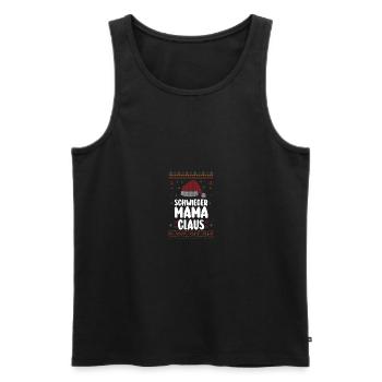 Weihnachten Weihnachtsmann Schwiegermama Claus - Männer Premium Bio Tank Top - Schwarz - Vorne - Michal (187cm)