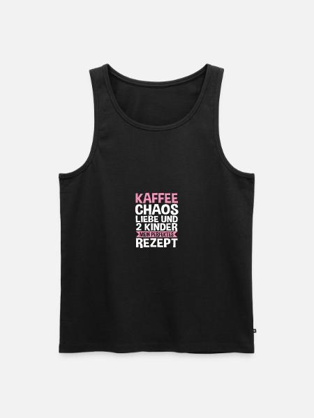 Mom of 2 children - Men's Premium Organic Tank Top - black