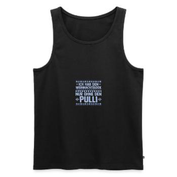 Weihnachtsmann Weihnachten Hässliche Weihnachten - Männer Premium Bio Tank Top - Schwarz - Vorne - Michal (187cm)