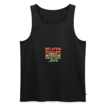Pensioner Pension Inflation Retirement Pension - Men's Premium Organic Tank Top - black - Front - Michal (187cm)