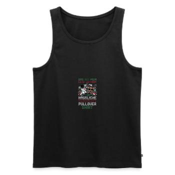 Père Noël Noël laid Noël - Débardeur bio Premium Homme - noir - Devant - Michal (187cm)
