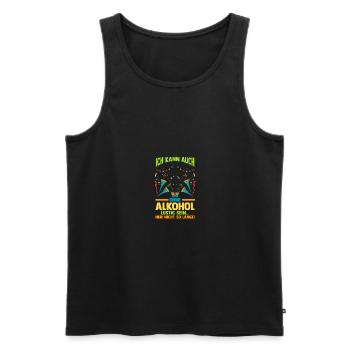 Carnival Costume Beer Carnival Carnival - Men's Premium Organic Tank Top - black - Front - Michal (187cm)
