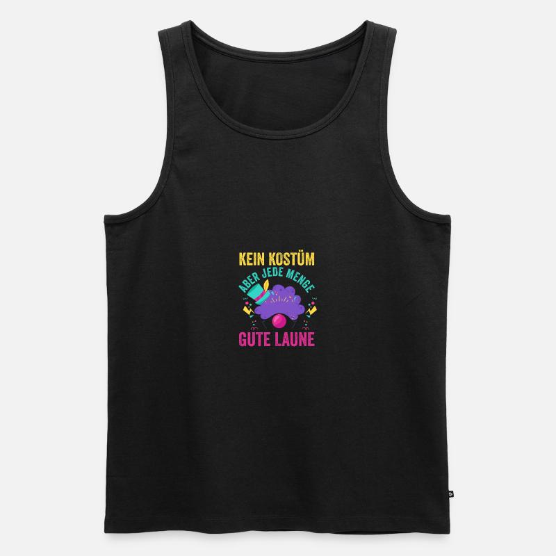 Karnevalskostüm Fasching Karneval - Männer Premium Bio Tank Top - Schwarz