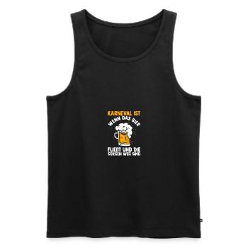 Karnevalskostüm Fasching Karneval - Männer Premium Bio Tank Top - Schwarz - Vorne - AI Model Male 178 light (178cm)
