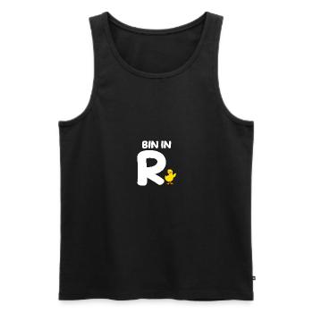 Rentner Ruhestand Pension Rente Ente - Männer Premium Bio Tank Top - Schwarz - Vorne - AI Model Male 178 light (178cm)