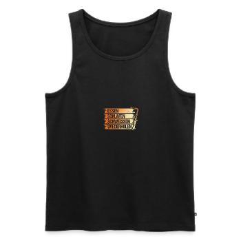 Soudage Soudeurs Soudeurs - Débardeur bio Premium Homme - noir - Devant - Michal (187cm)