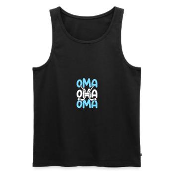 Eishockeyspieler Oma Eishockey - Männer Premium Bio Tank Top - Schwarz - Vorne - Michal (187cm)